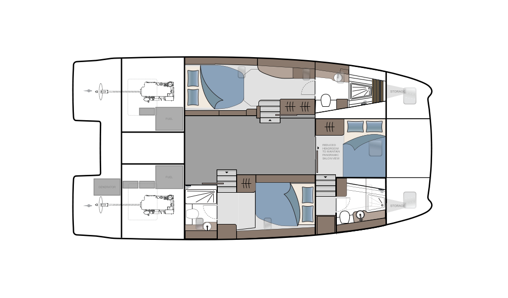 Power catamaran Aquila 42 Seaduction