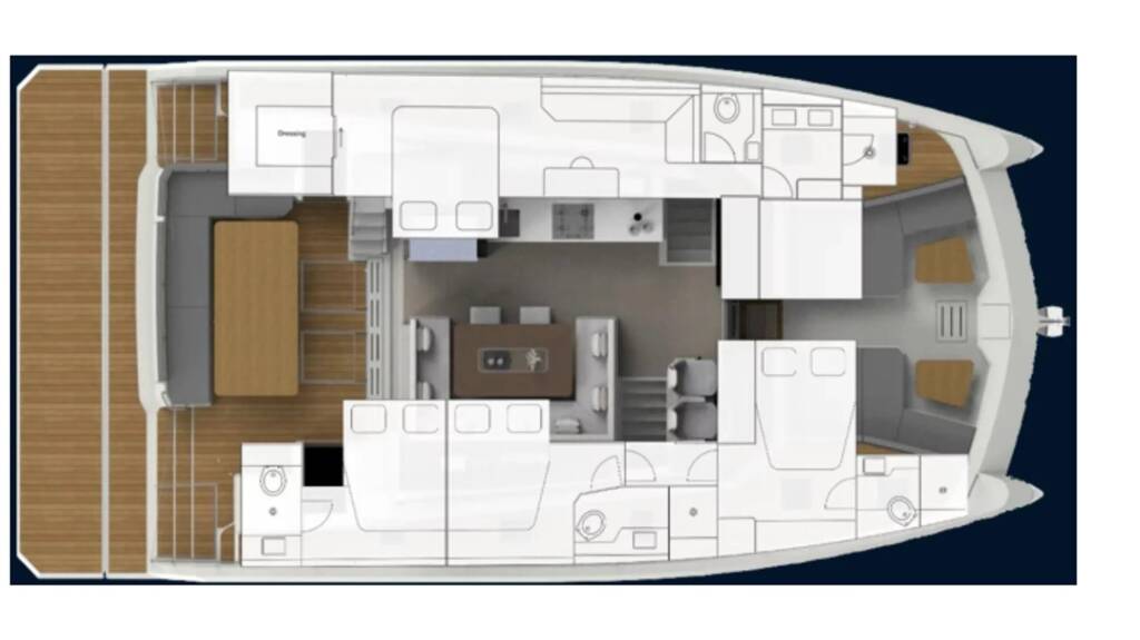 Power catamaran Aventura 50 Kamchatka