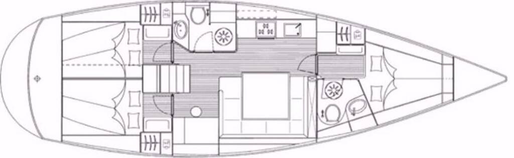 Sailing yacht Bavaria 43 Cruiser 