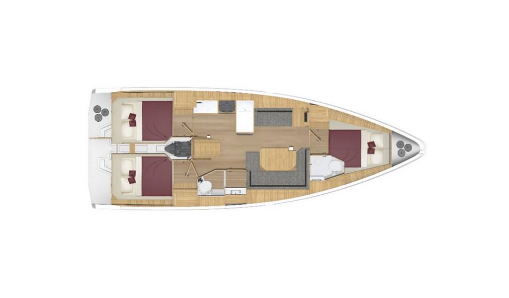 Segelyachten Bavaria C38 Luna 3