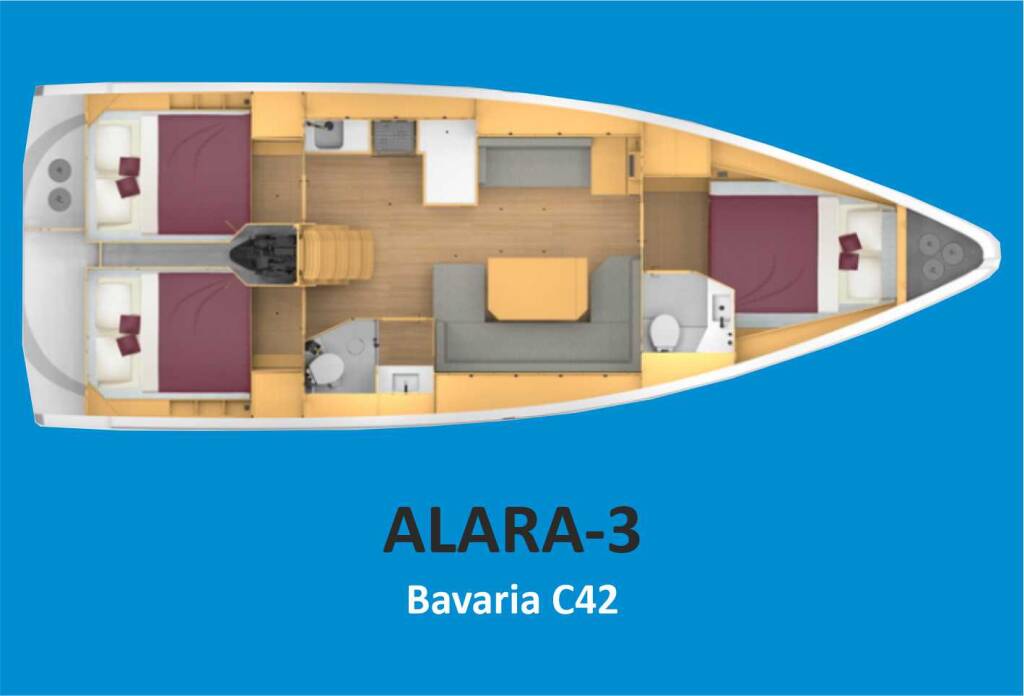 Segelyachten Bavaria C42 Alara 3