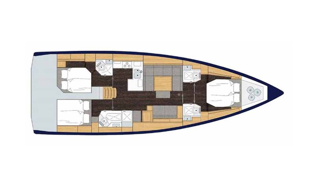 Sailing yacht Bavaria C45 Holiday Indigo