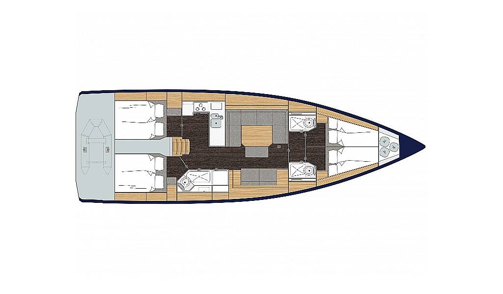 Sailing yacht Bavaria C45 Lego