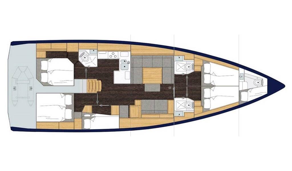 Sailing yacht Bavaria C50 Holiday Topas