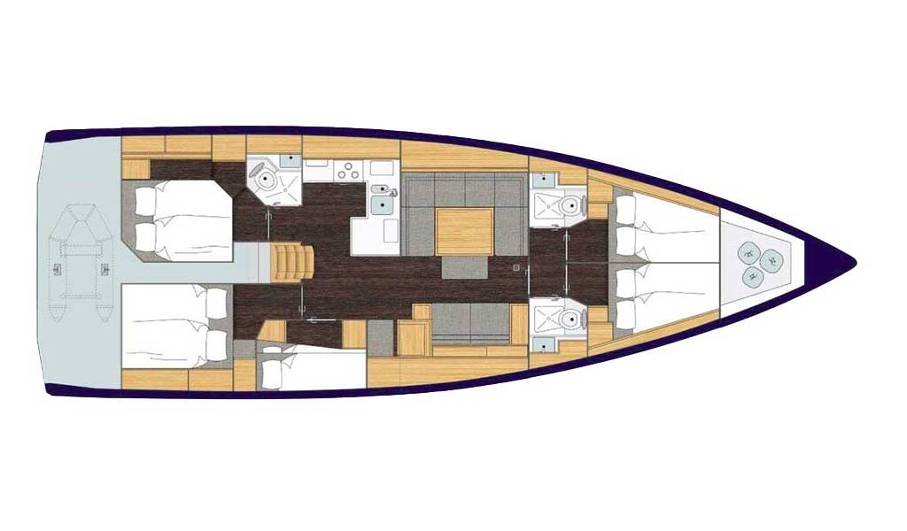 Sailing yacht Bavaria C50 Holiday Beluga
