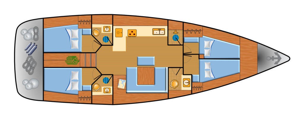 Segelyachten Bavaria Cruiser 45 Eva