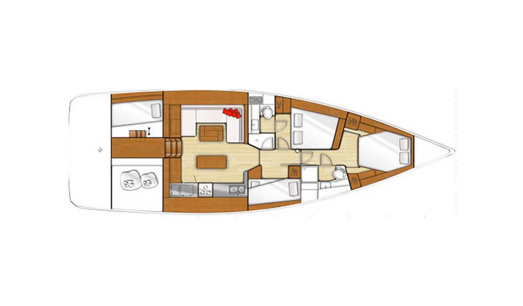 Sailing yacht Bénéteau Sense 51 Cascade