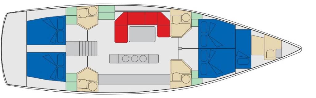 Sailing yacht D&D Kufner 54 Six on the Sea