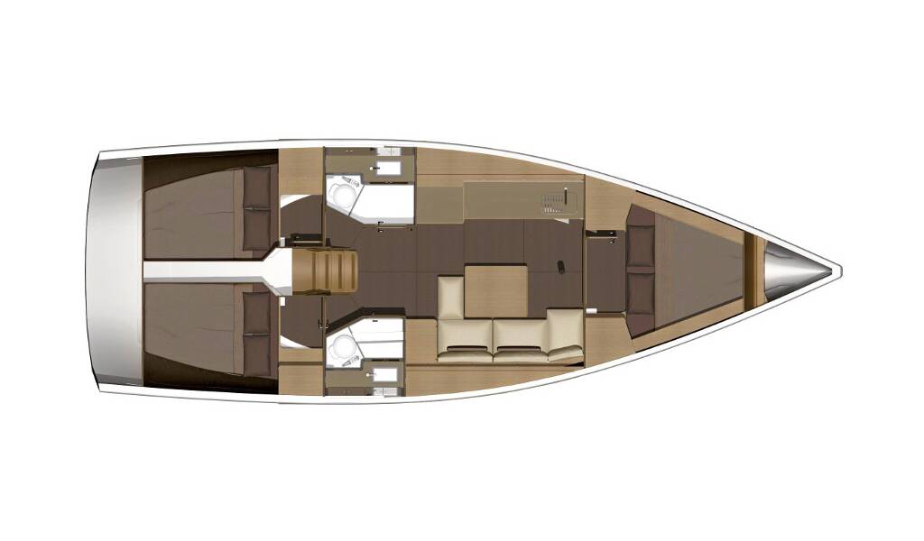 Sailing yacht Dufour 382 GL Barka