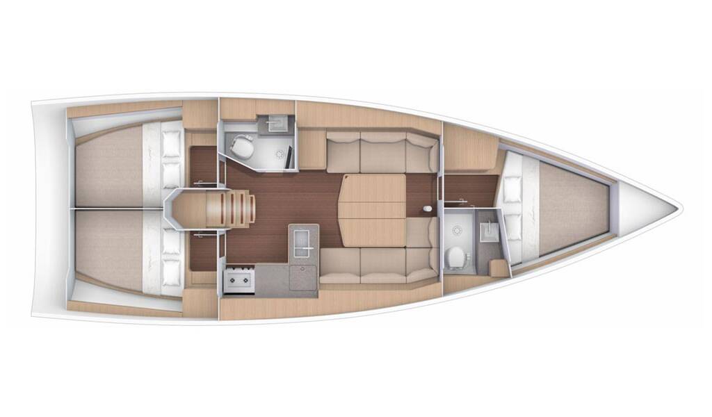 Sailing yacht Dufour 390 Dupina 23