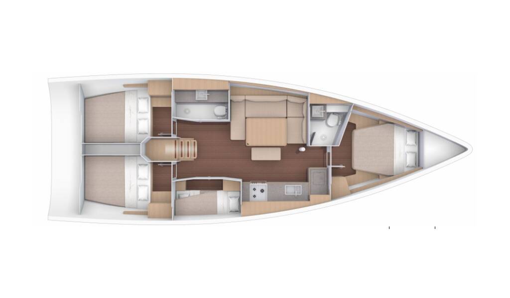 Segelyachten Dufour 430 GL Tahiri - bareboat