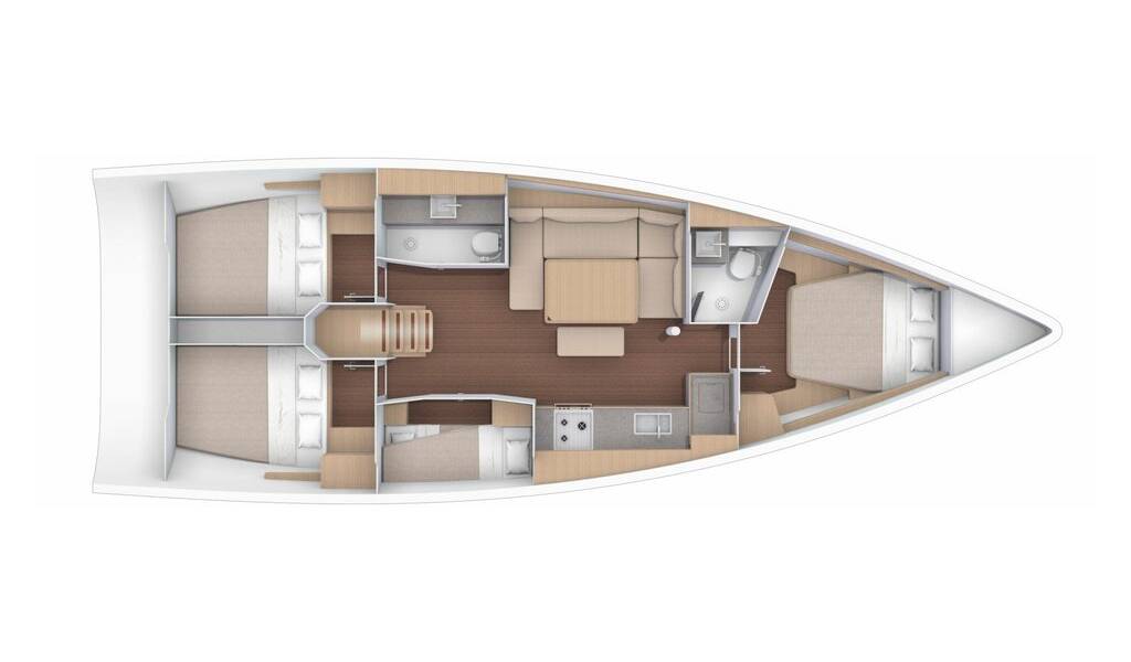 Sailing yacht Dufour 430 First Love