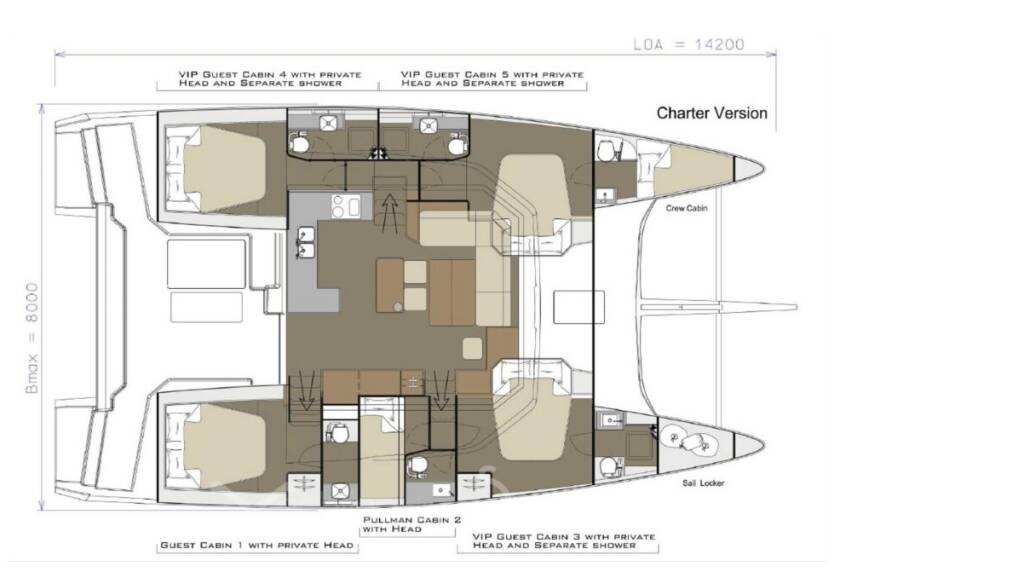 Katamaran Dufour 48 Catamaran Argo
