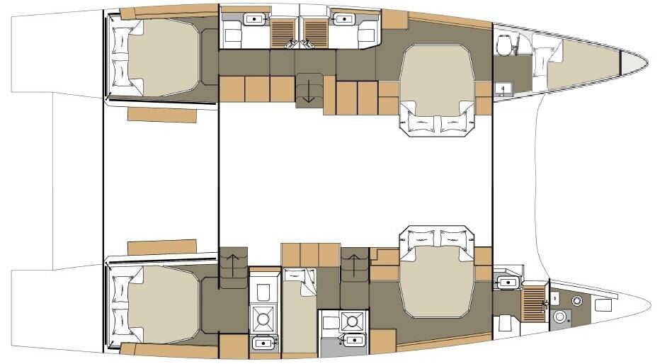 Katamaran Dufour 48 Catamaran Clo