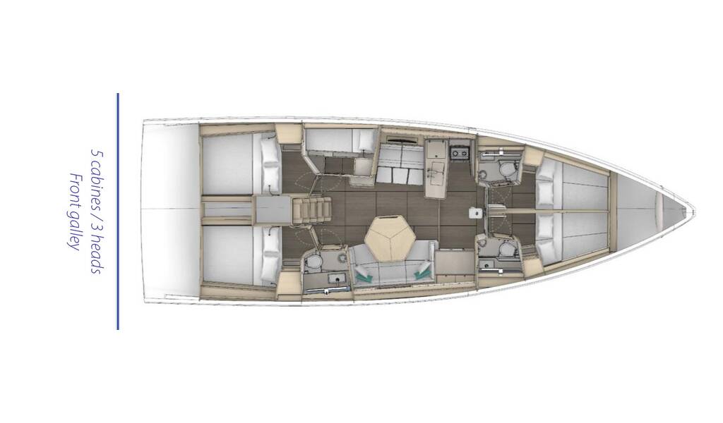 Segelyachten Dufour 48 Bourini