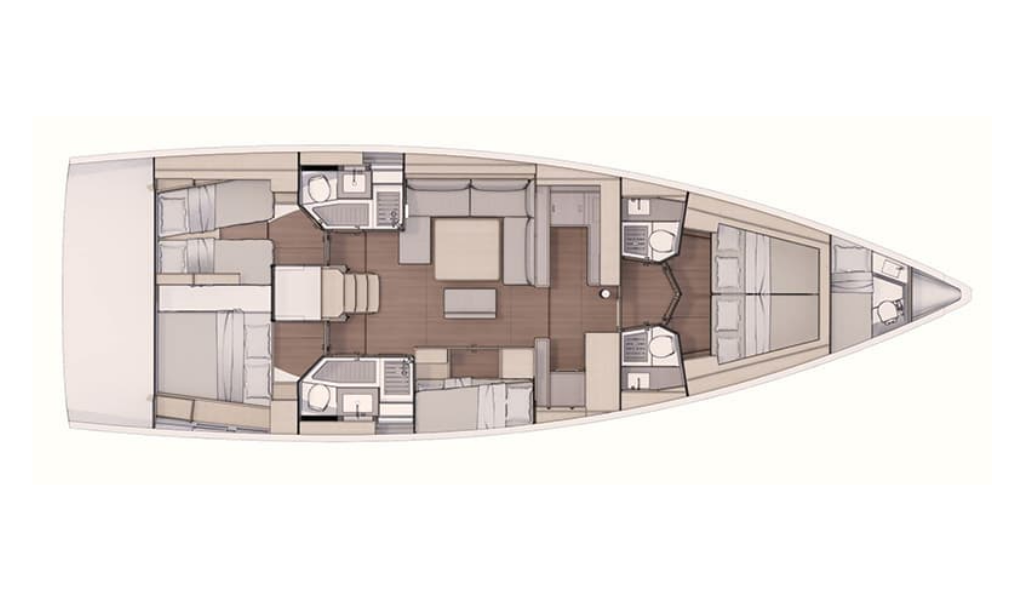 Sailing yacht Dufour 530 Anema