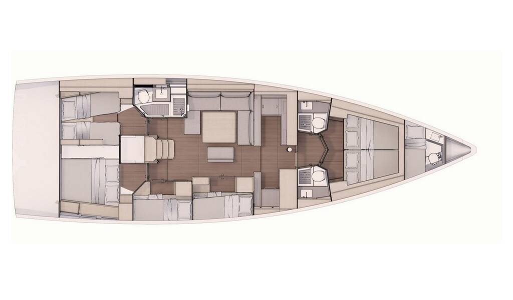 Sailing yacht Dufour 530 Gryffindor