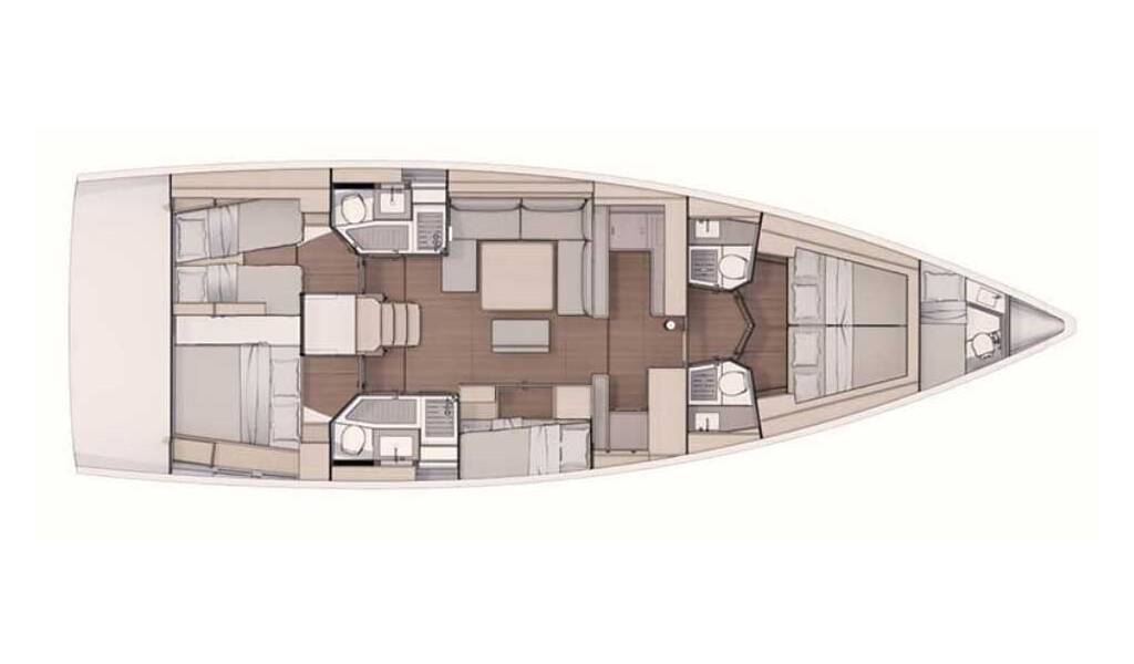 Sailing yacht Dufour 530 Musca