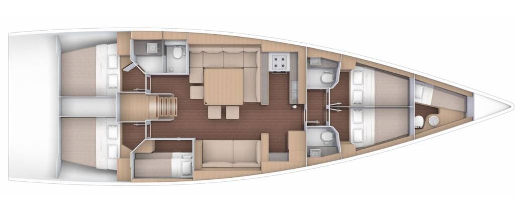 Sailing yacht Dufour 560 GL Captain Leo