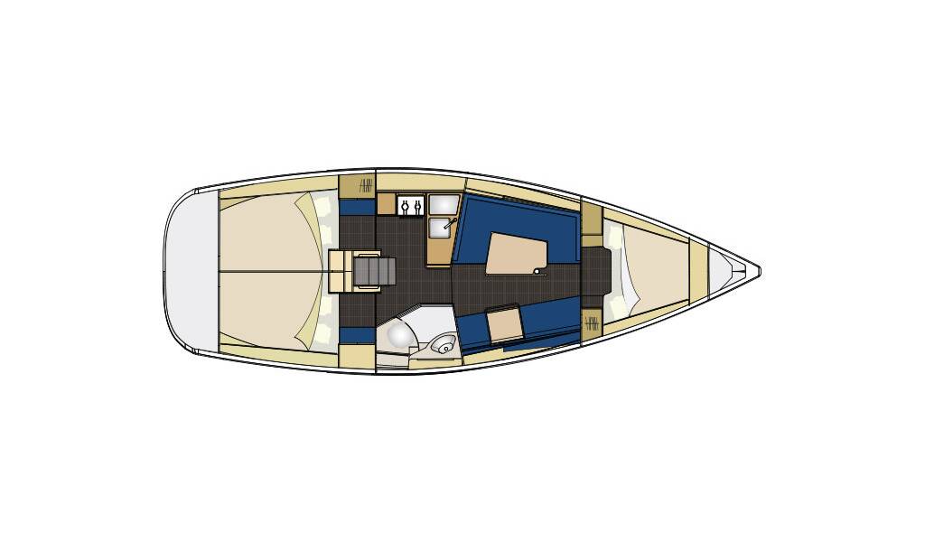 Sailing yacht Elan 354 Impression Orange AS