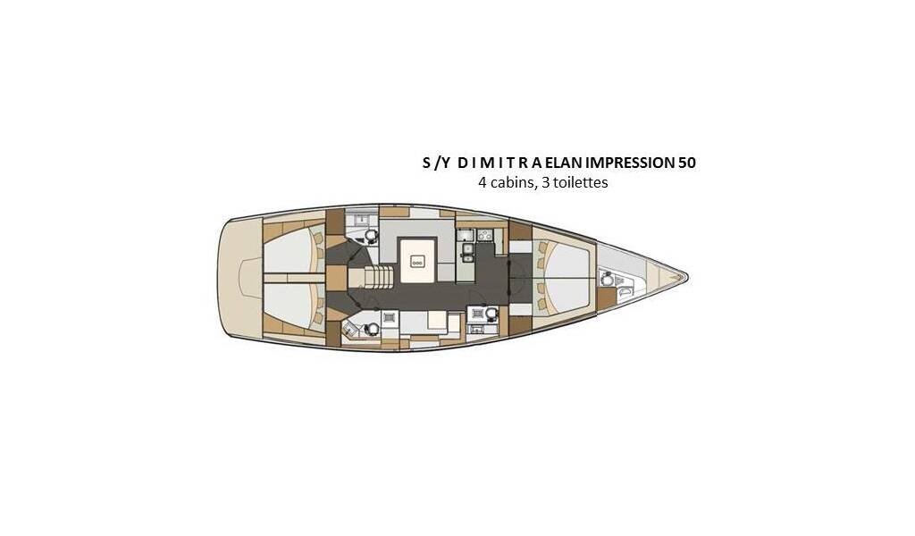 Sailing yacht Elan Impression 50 Dimitra