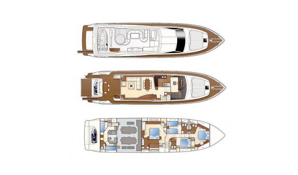 Luxury motor yacht Ferretti Yachts 830 Lidia