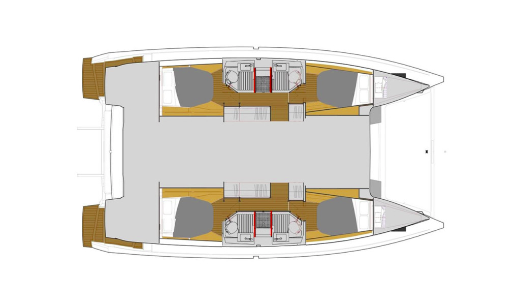 Catamaran Fountaine Pajot Astrea 42 Quatuor Rosual Mar