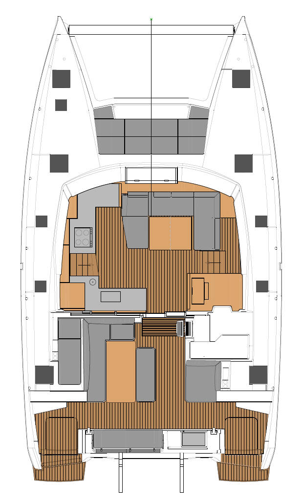 Katamaran Fountaine Pajot Elba 45 Lazuli
