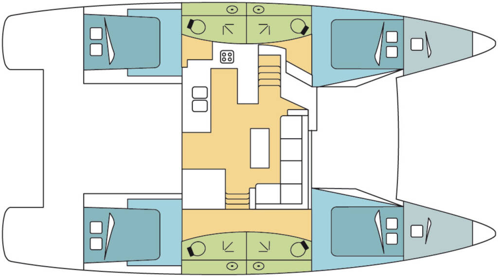Katamaran Fountaine Pajot Elba 45 Night Breeze