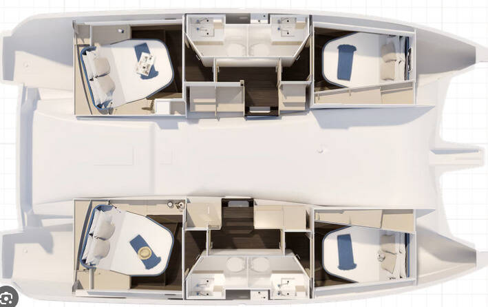 Catamaran Fountaine Pajot FP 41 Quatuor 4 Agios Ephraim