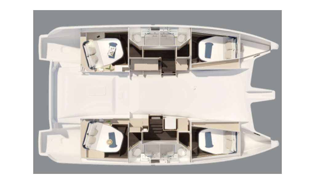 Catamaran Fountaine Pajot FP 44 Quatuor ELECTRIC MANATEE 