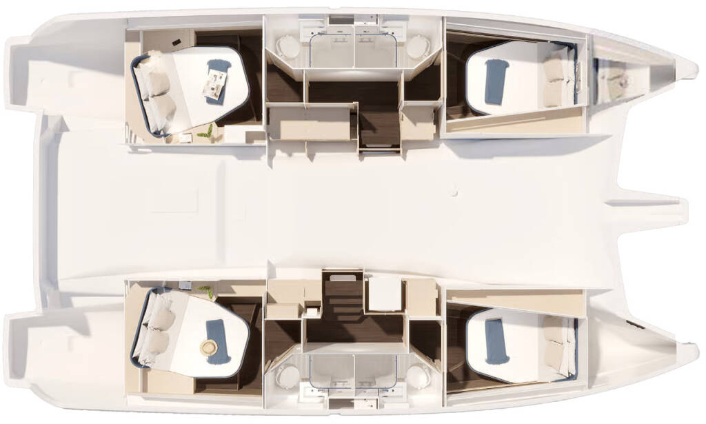 Catamaran Fountaine Pajot FP 44 Quatuor Makatea