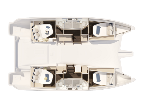 Catamaran Fountaine Pajot FP 44 Quatuor Blue Argo