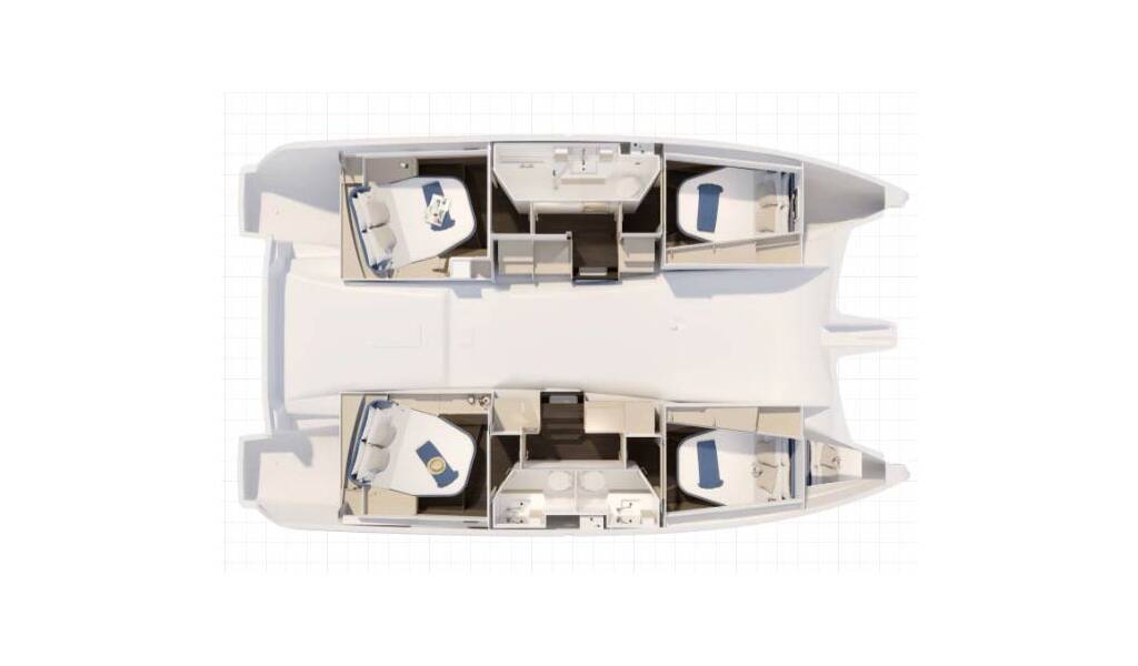 Katamaran Fountaine Pajot New 41 Quatuor 4 Acamar