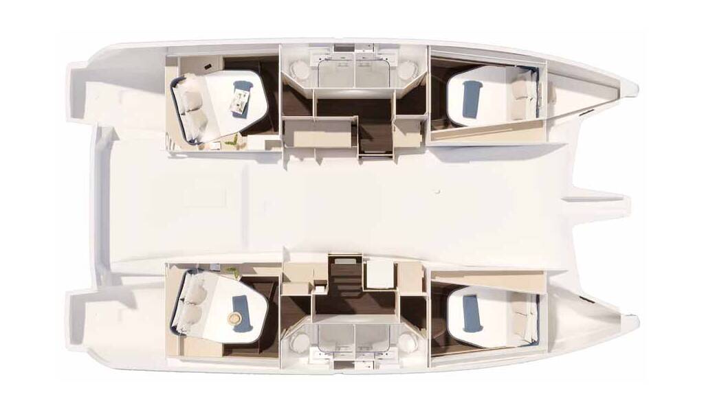 Catamaran Fountaine Pajot New 44 Quatour Makatea