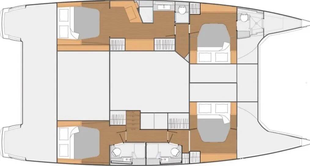 Catamaran Fountaine Pajot Saba 50 Bicos