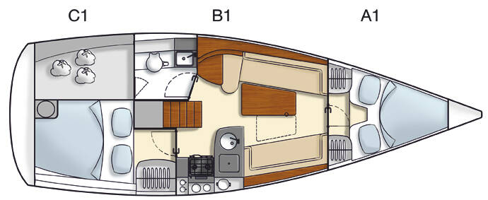 Sailing yacht Hanse 325 Selini