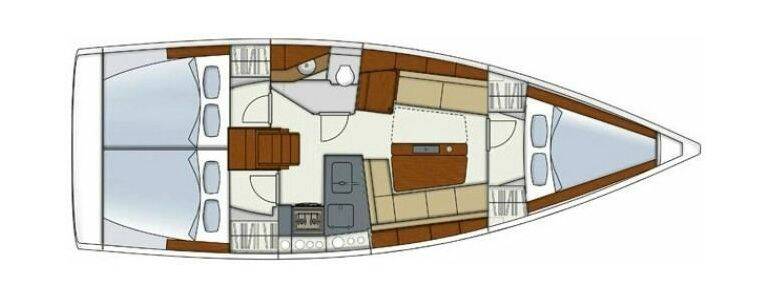 Segelyachten Hanse 345 Alkion