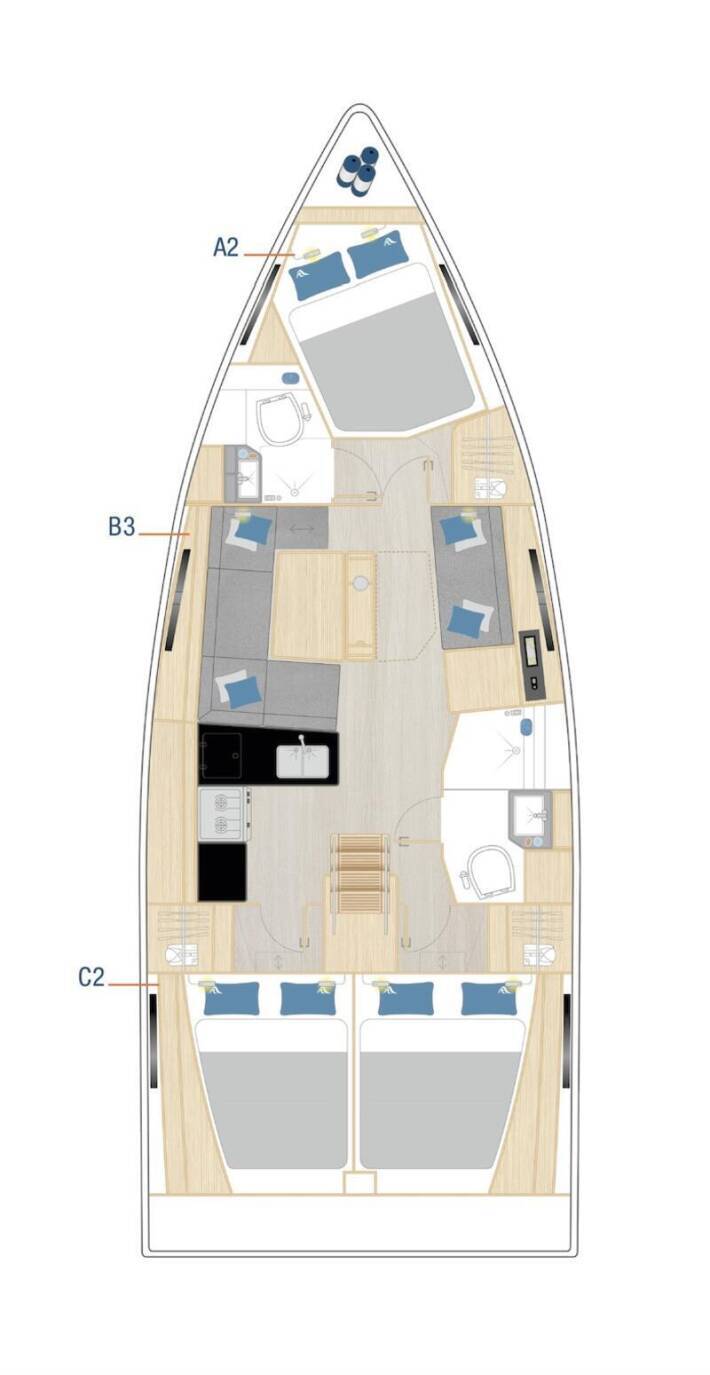 Segelyachten Hanse 360 Leeloo
