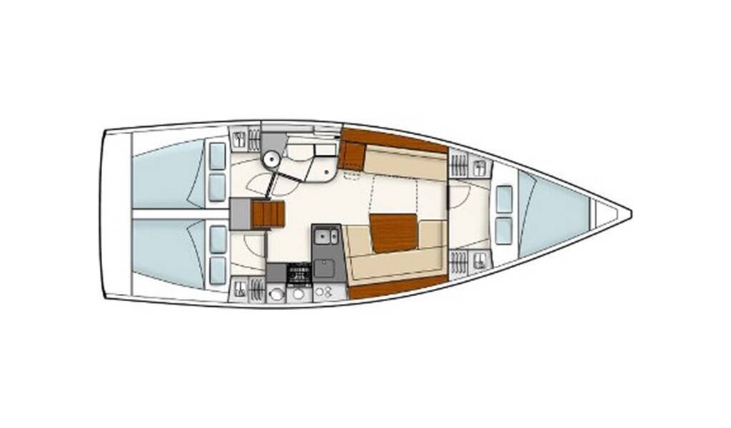 Segelyachten Hanse 385 Ariel