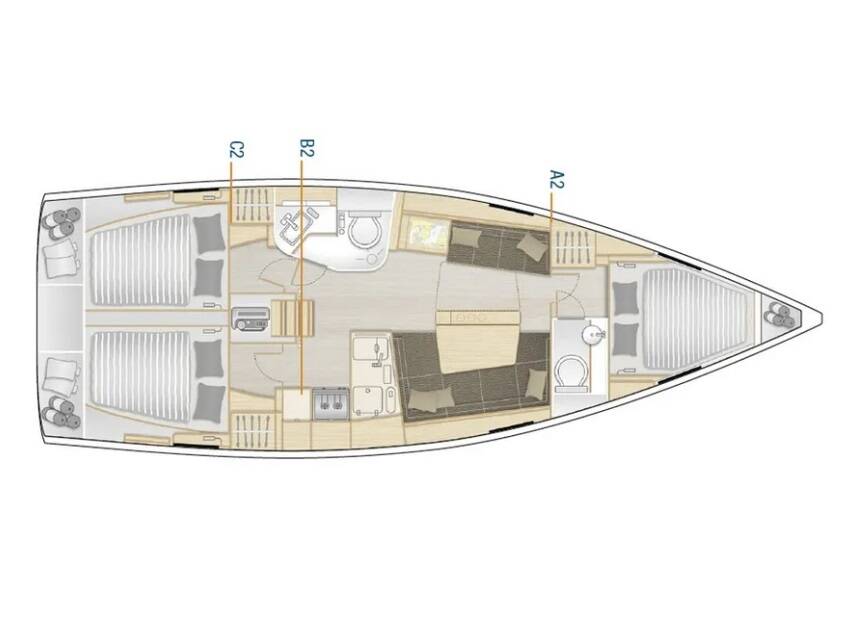 Sailing yacht Hanse 388 Medusa III