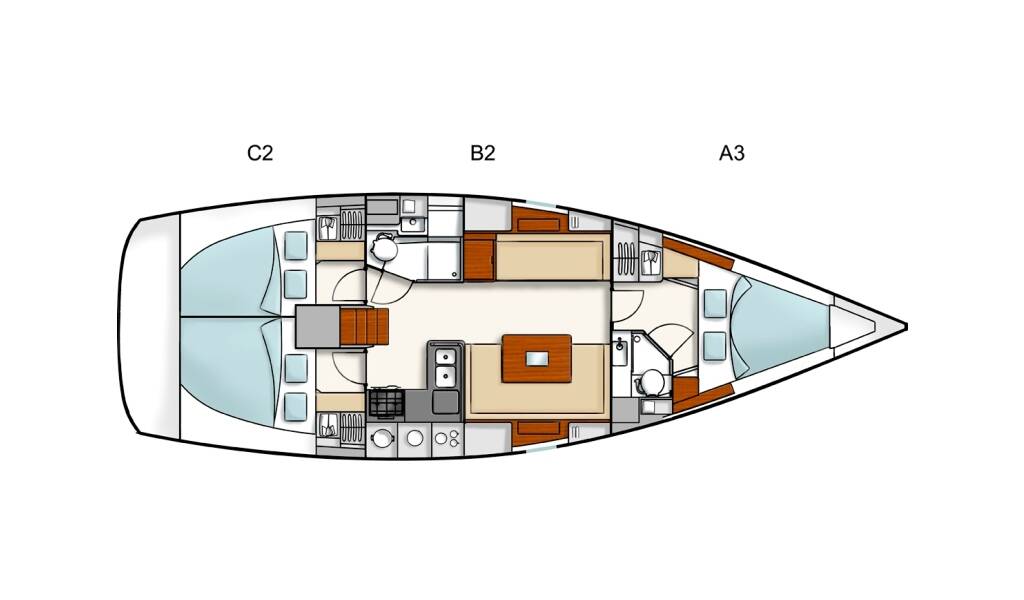 Segelyachten Hanse 400 Flyer Of Lorne