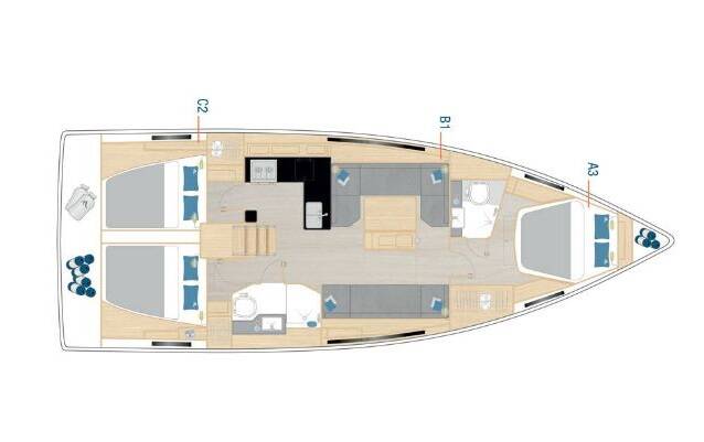 Segelyachten Hanse 410 Taja