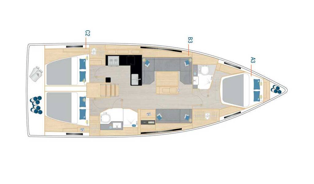 Sailing yacht Hanse 410 Mare Sol
