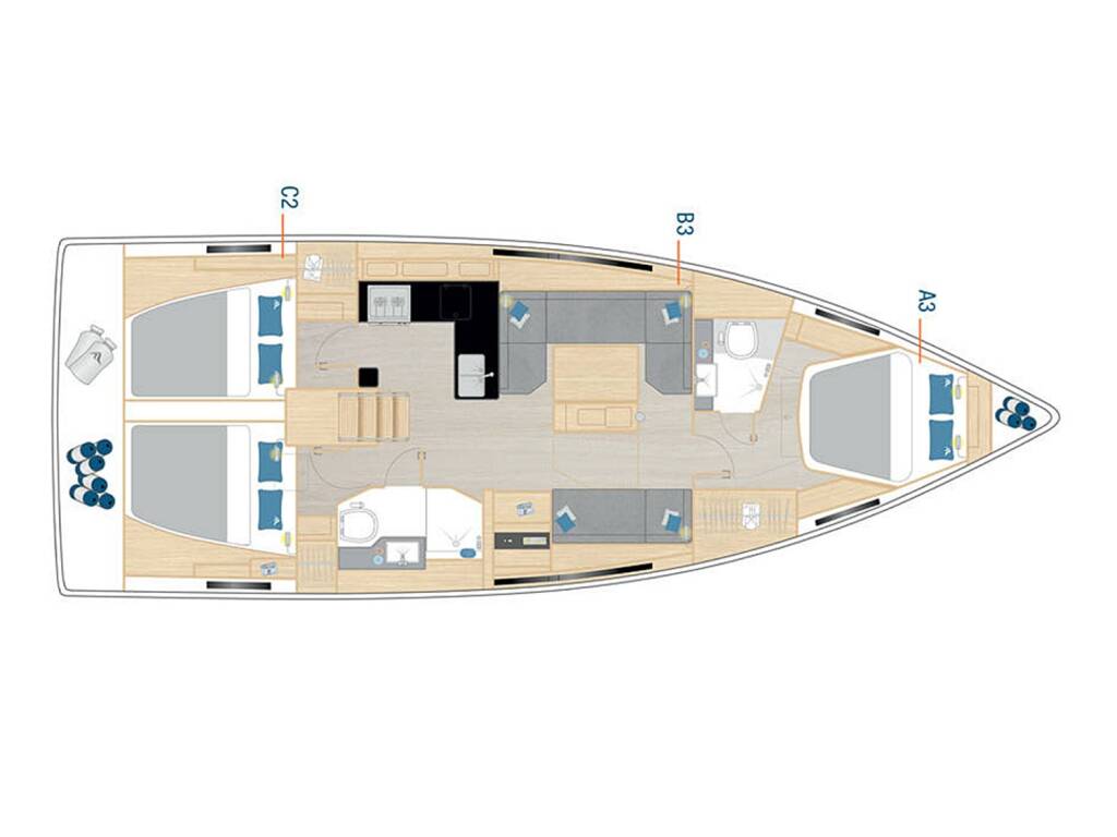 Segelyachten Hanse 410 Spark