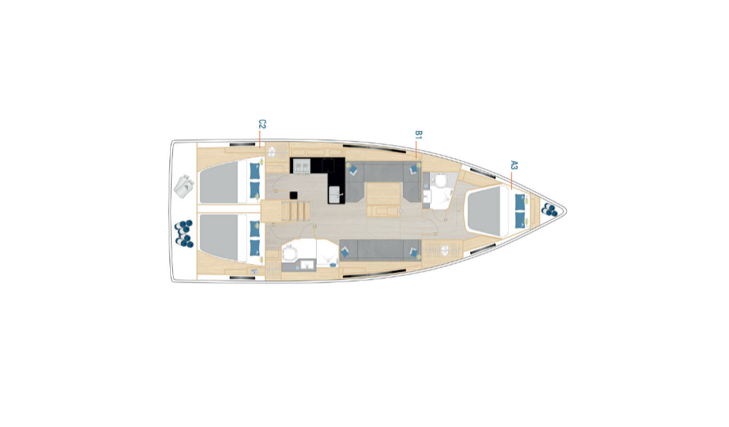 Segelyachten Hanse 410 Catch me if you can