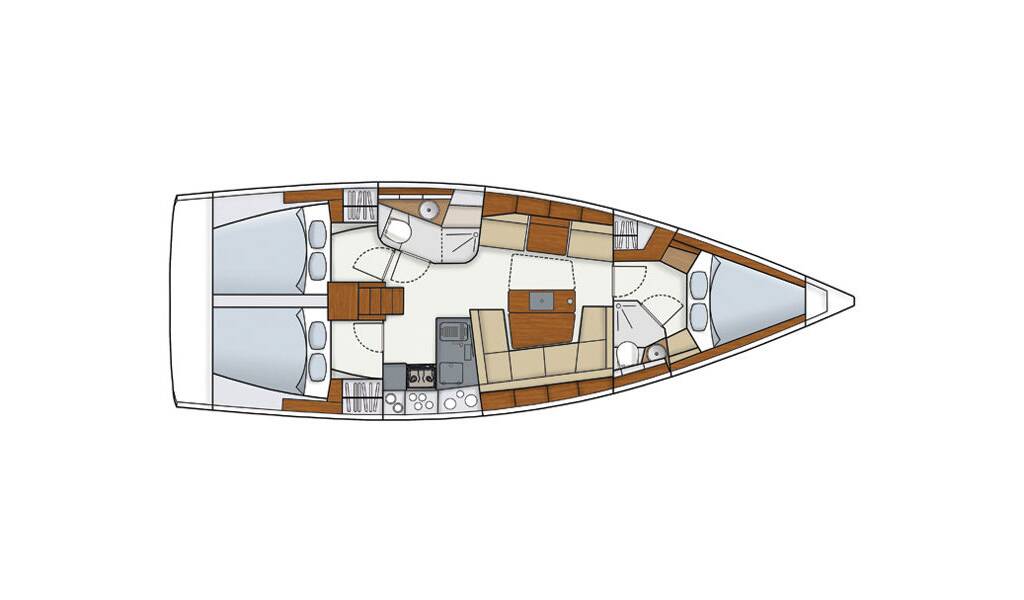Sailing yacht Hanse 415 Natali