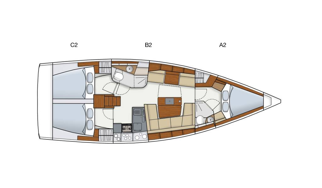 Sailing yacht Hanse 415 Deep Blue