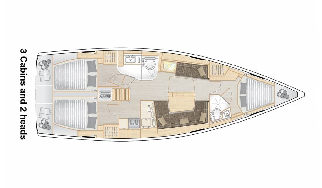 Segelyachten Hanse 418 Mersina