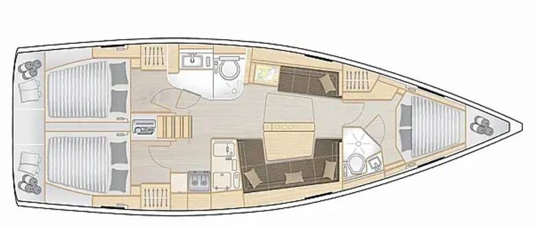 Segelyachten Hanse 418 Dafne